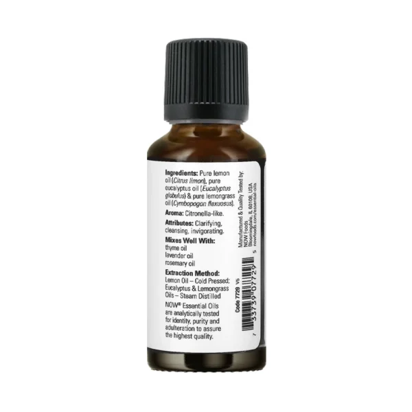 NOW Lemon Eucalyptus Oil Blend 30ml