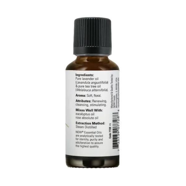 NOW Lavender Tea Tree Oil Blend 30ml